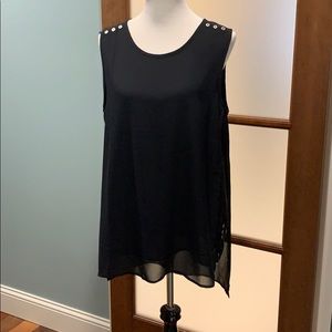 Long flowing 2-panel blouse. Size L/XL